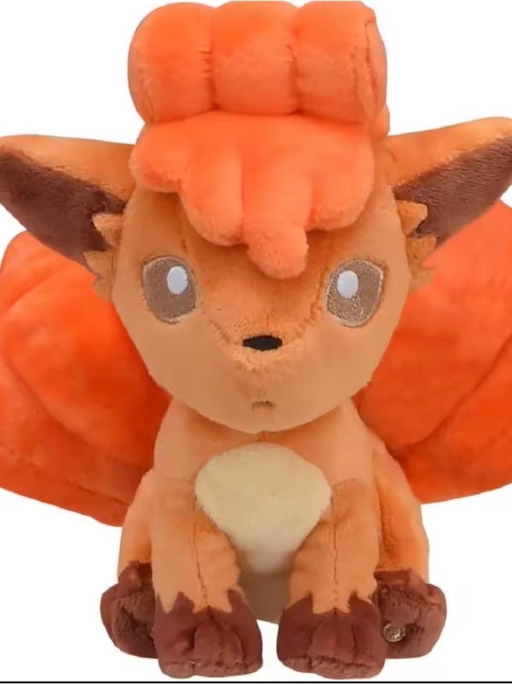 Pokemon Vulpix Plush Orange Brown Cream